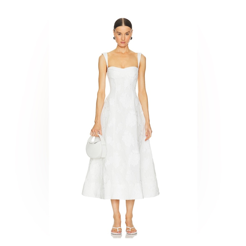 Clea Emilia Dress in Cloud Jacquard